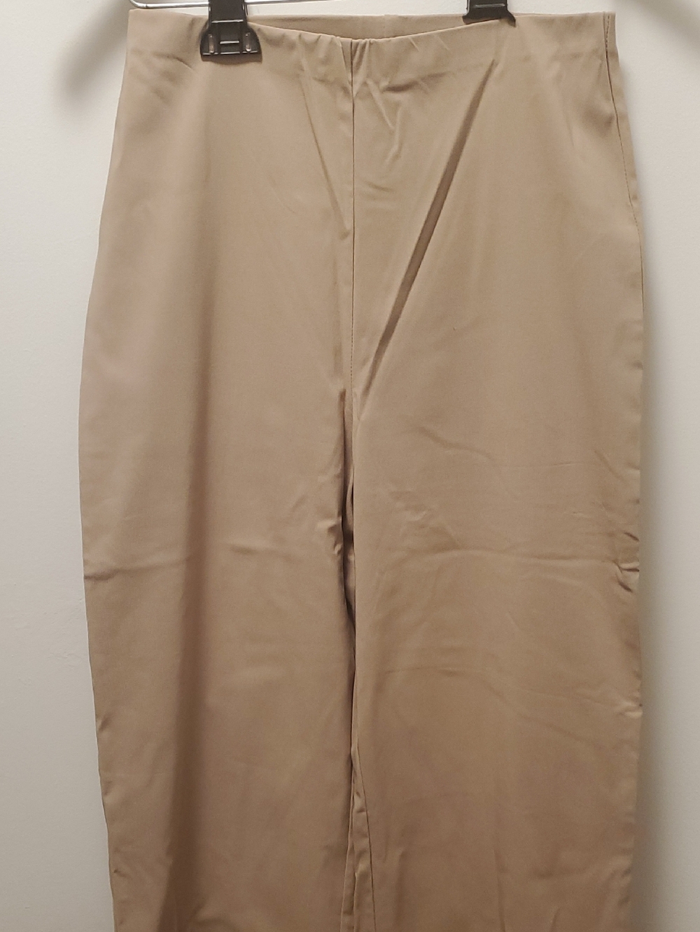 Boohoo Plus Beige High-Rise Straight Leg Pants
